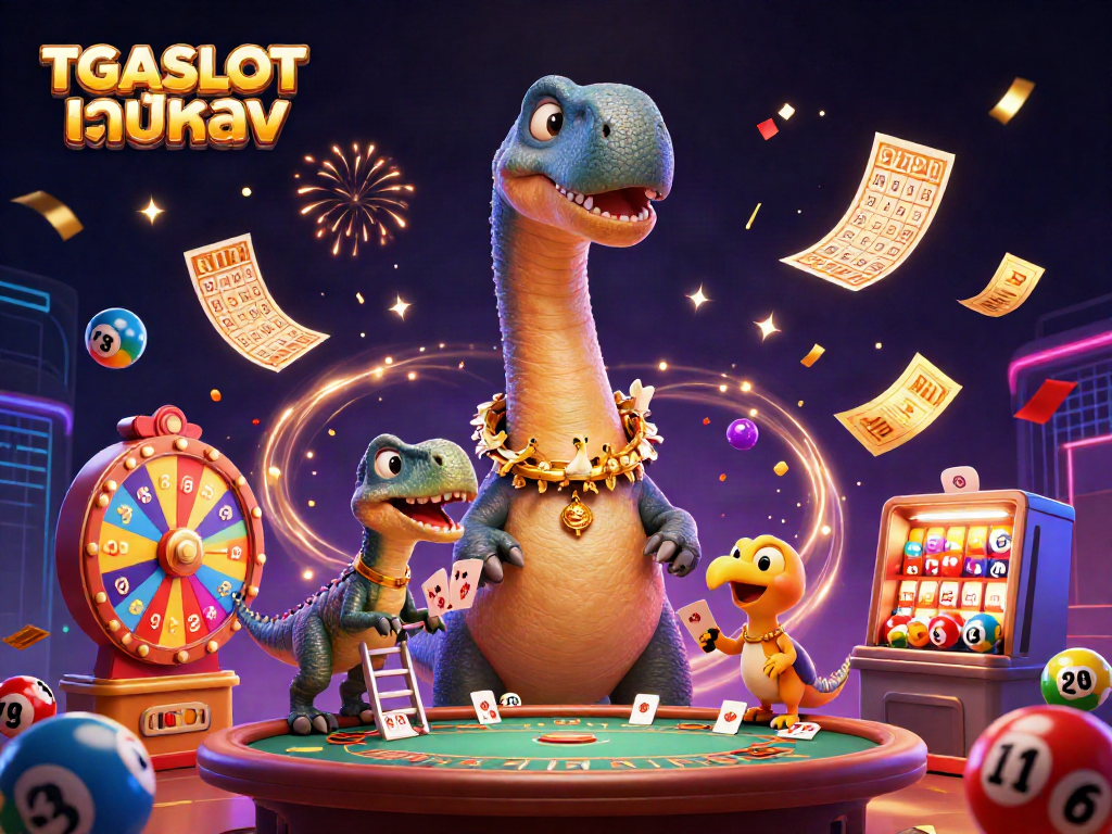 TGASLOT เว็บตรง เล่นเกมส์คาสิโนกับไดโนเสาร์ 3D ในคาสิโนที่น่าตื่นเต้น