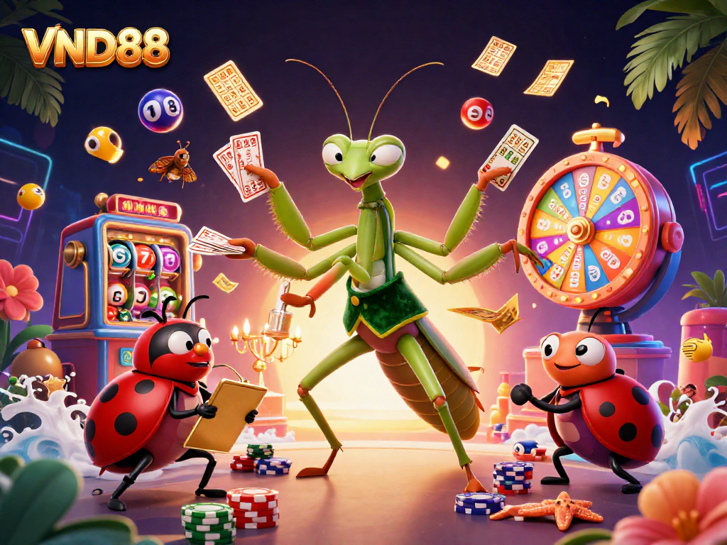Experience VND88's thrilling casino vibes with dynamic characters and captivating games.