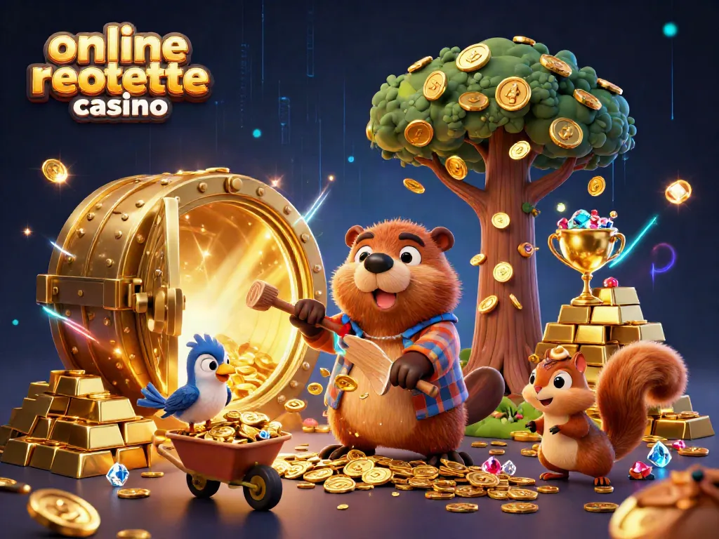 Experience thrilling gameplay at an online roulette casino with lively characters and exciting elements.